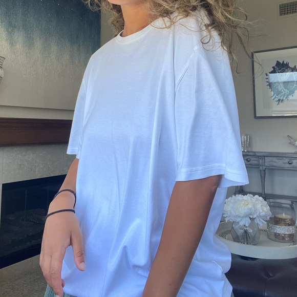 OVERSIZED PLAIN WHITE TEE SHIRT - Picture 3 of 11